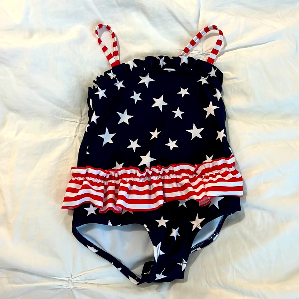OshKosh B’Gosh stars & stripes 18m baby girl’s swimsuit